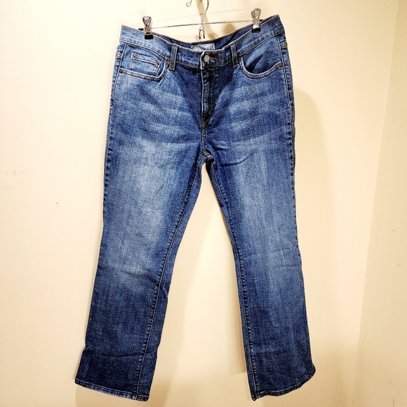 LEVI'S 515 Boot Cut Women's Washed Blue Jeans size 12 short - Picture 8 of 11
